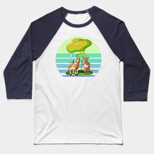 Cute Animals Moo-chas Grass-ias (Muchas Gracias) Baseball T-Shirt